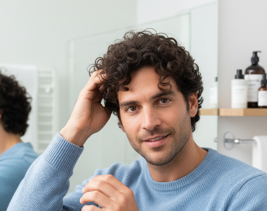 capelli ricci uomo